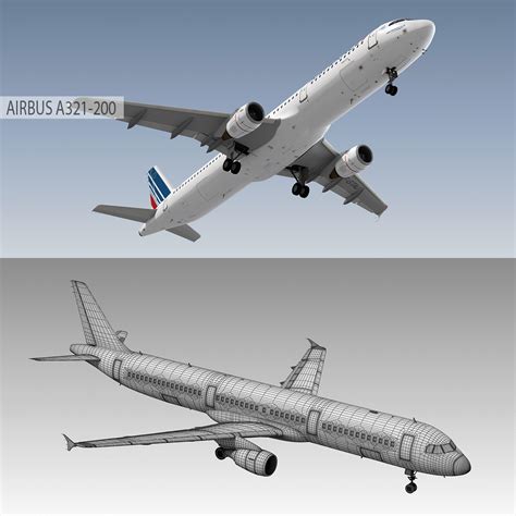 air france fleet airbus 3d 3ds