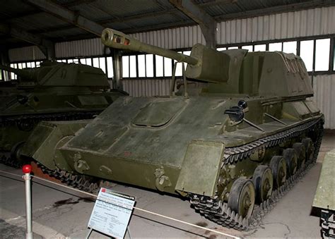 SU-76 Red Army Soviet WW2 76mm Self Propelled Gun at Kubinka Tank Museum