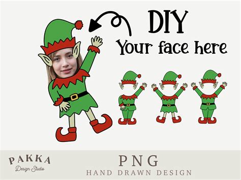 Elf Face Blank, Printable Png Template Graphic by Pakka Design Studio ...