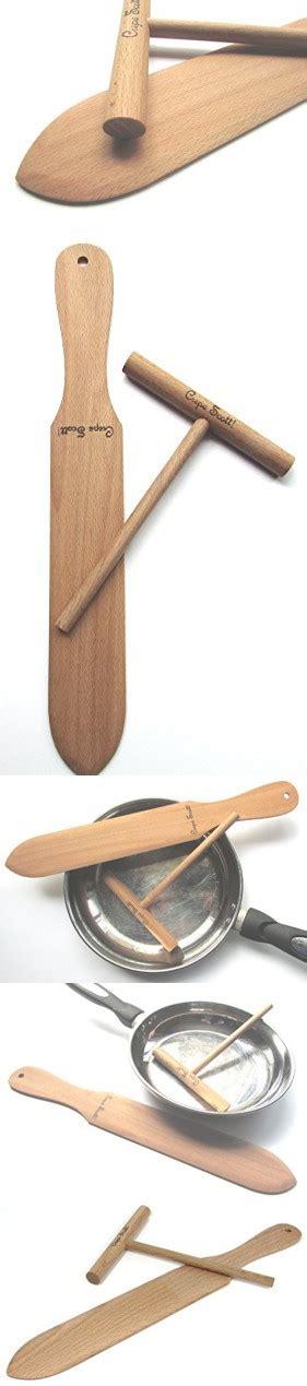 Crepe Spreader and Spatula Crepe Maker Kit. 2 Piece Set Includes One 14 ...