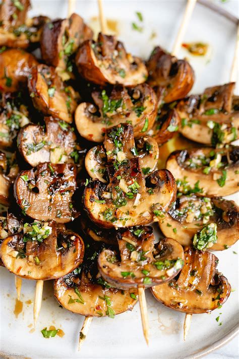 Grilled Mushroom Skewers Recipe – How to Grill Mushrooms — Eatwell101