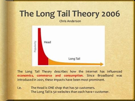 The long tail theory