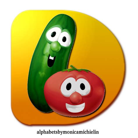 Monica Michielin Alphabets: YELLOW VEGGIETALES CARTOON KIDS ALPHABET ...