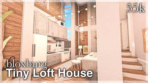 Bloxburg - Tiny Loft House Speedbuild - YouTube