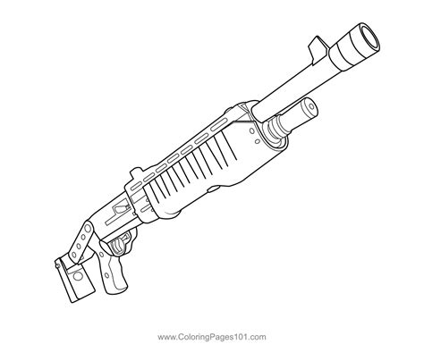 Fortnite Weapons Coloring Pages