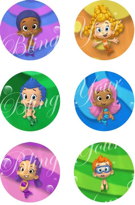 Bubble Guppies Character Inspired Edible Icing Cake Decor Toppers - BG3 | Edible icing sheets ...