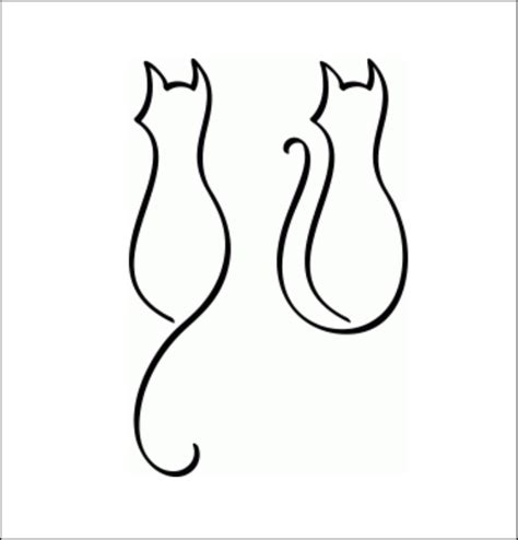 Cat Outlines | Cat silhouette tattoos, Silhouette tattoos, Cat outline