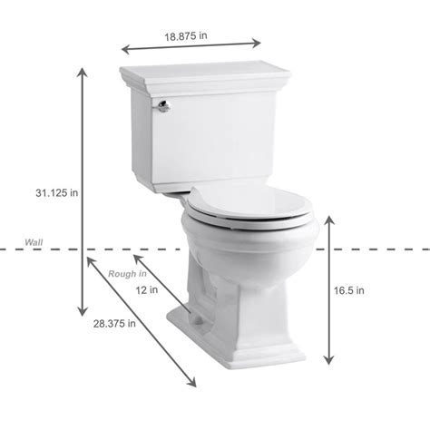 KOHLER Memoirs Stately Comfort Height 2-piece 1.28 GPF Single Flush ...