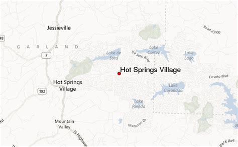 Hot Springs Village Location Guide