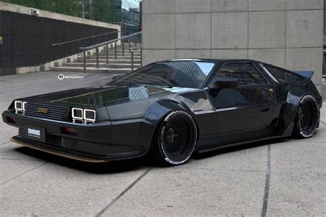 Restomod Delorian! #exoticcars Crazy Restomod Delorian Rendering | Aufgemotzte autos, Getunte ...