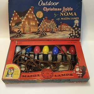 Vintage Outdoor Christmas Lights by Noma - Etsy