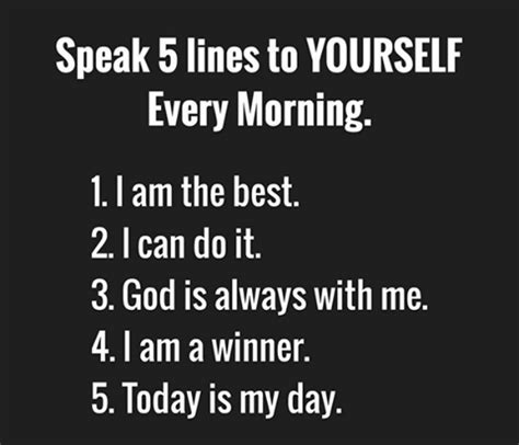 I am the best. I can do it. God is always with me. I am a winner. Today is my day. | Feel good ...