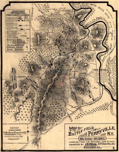 Perryville, Kentucky Battle Map – Battle Archives