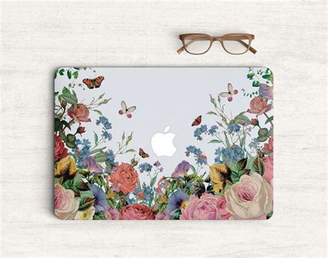 Flower Floral Sticker Skin Vinyl Decal for MacBook by Pattynapit | Floral stickers, Vinyl decals ...