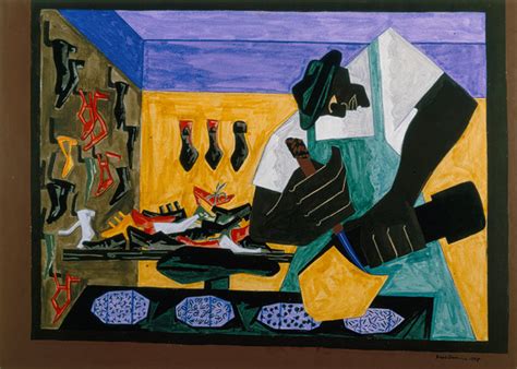 The Shoemaker - Jacob Lawrence - WikiArt.org - encyclopedia of visual arts