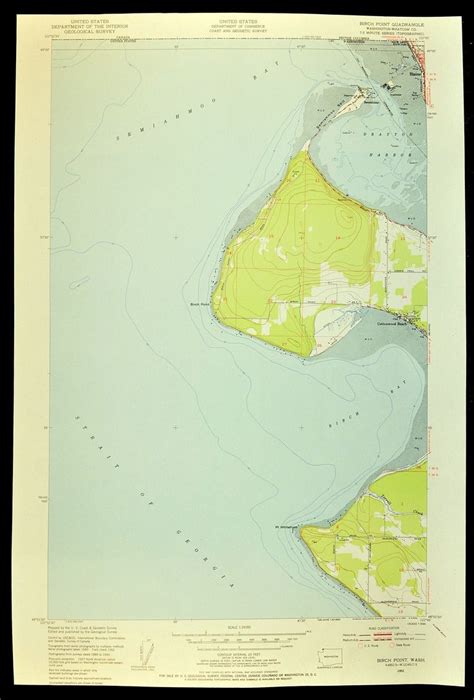 Birch Bay Map of Birch Point Washington Art Print Wall Decor | Etsy | Washington art, Wall art ...