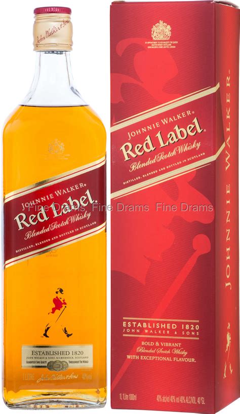 Johnnie Walker Red Label Whisky (1 Liter)