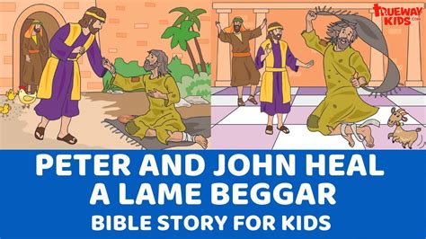 Peter and John Heal a Lame Beggar - Bible story - YouTube