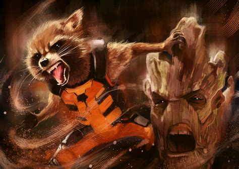 Groot And Rocket Artwork, HD Movies, 4k Wallpapers, Images, Backgrounds, Photos and Pictures