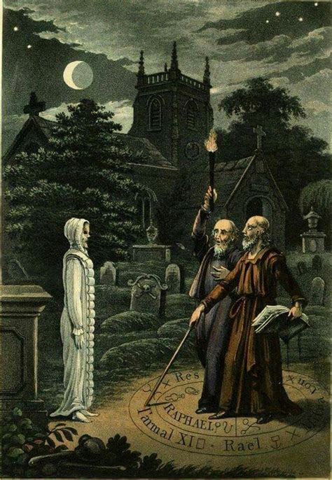 Cemetery Necromancy - John Dee, c.1890. | Occult art, Necromancy, Occult