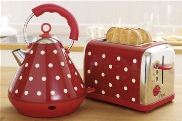 Next red and white spot kettle and toaster ~ Fresh Design Blog