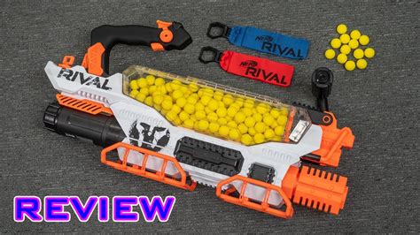 The NERF Rival Prometheus MXVIII-20K Blaster Can Fire 200 Rounds