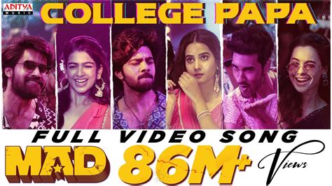 College Papa Song Lyrics from MAD Telugu Movie – songslyricsadda.com