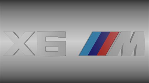 BMW X6M logo 3D Model .obj .blend - CGTrader.com