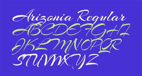 Arizonia Regular free Font - What Font Is