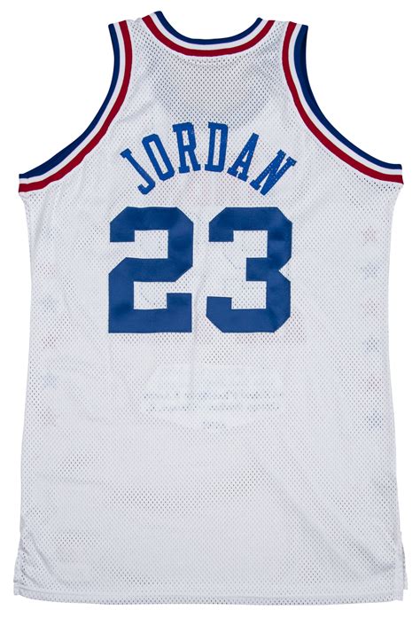 Lot Detail - 1988 Michael Jordan Signed NBA All-Star Stat Jersey (Upper ...