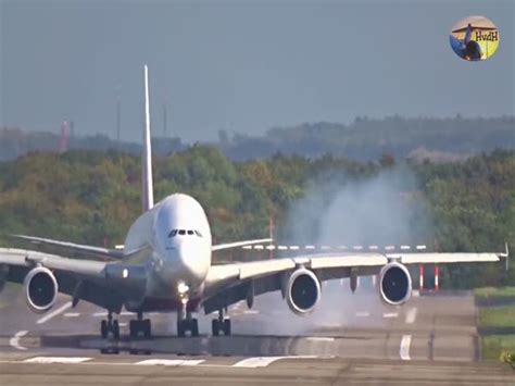 Airbus A380 Caught Up in Terrifying Crosswind Landing