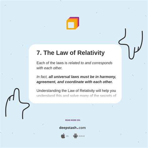 7. The Law of Relativity - Deepstash