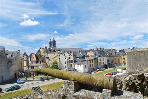 view of town Sedan from castle rampart, France 11691969 Stock Photo at ...