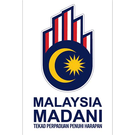 Bendera hiasan Logo dan Tema Merdeka 2023 MALAYSIA MADANI saiz A4 satu ...