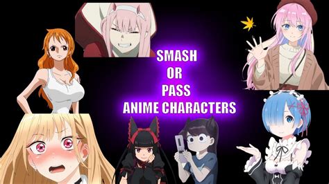 Smash or Pass Anime Characters - YouTube