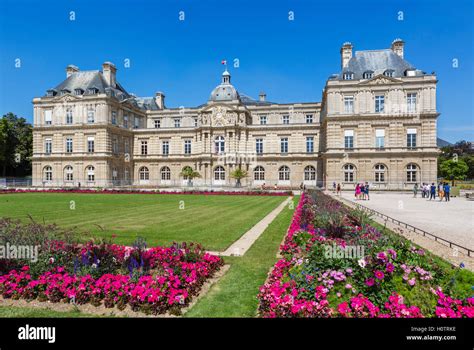 The Palais du Luxembourg (Luxembourg Palace), Jardin du Luxembourg (Luxembourg Garden), Paris ...