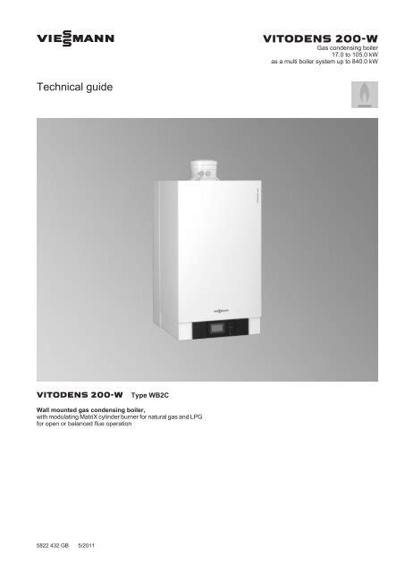 Vitodens 200-W Commercial Technical Guide - Viessmann