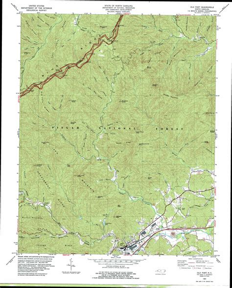 Old Fort topographic map, NC - USGS Topo Quad 35082f2