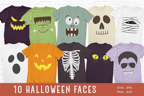 Halloween Faces Svg - Kids Halloween Svg Graphic by peachycottoncandy · Creative Fabrica