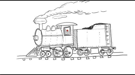 Train Engine Sketch