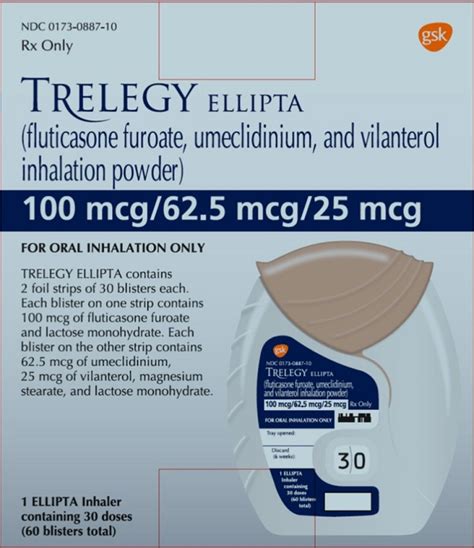 TRELEGY ELLIPTA (Fluticasone/Umeclidinium/Vilanterol)