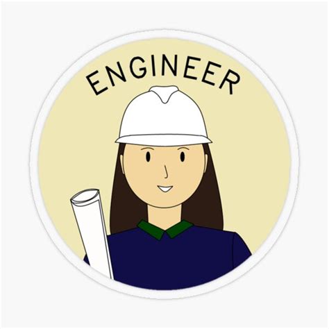 "Female Engineer" Sticker by daisycrafts | Redbubble