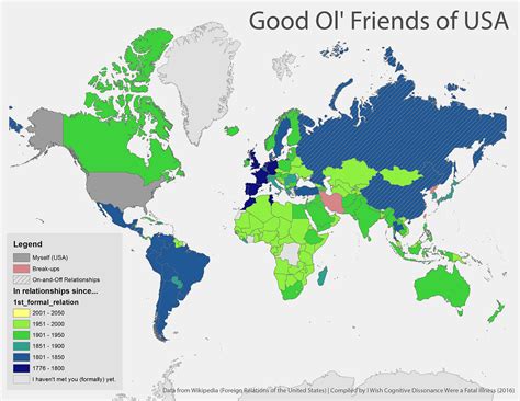 Good Ol’ Friends of USA — A Map of US Foreign Relations | by IWCDWAFI ...