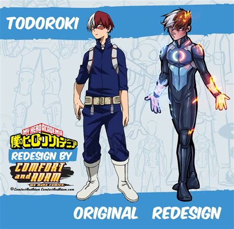 ArtStation - MHA Redesign Project: Todoroki & Endeavor, Comfort Love ...