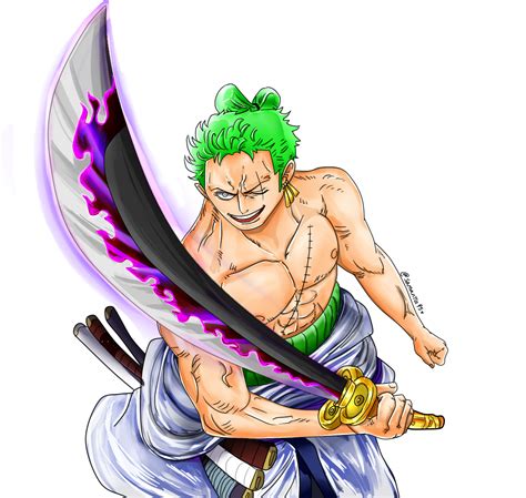 coloreo zoro con enma by Samanta95 on DeviantArt