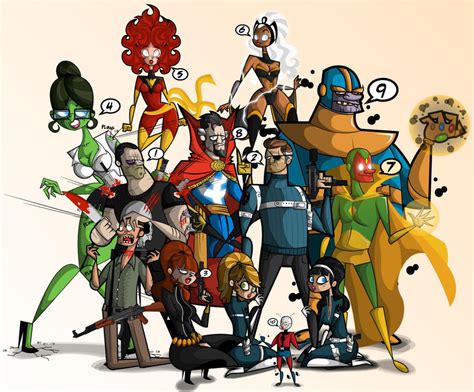 Marvel Characters by kungfumonkey on DeviantArt