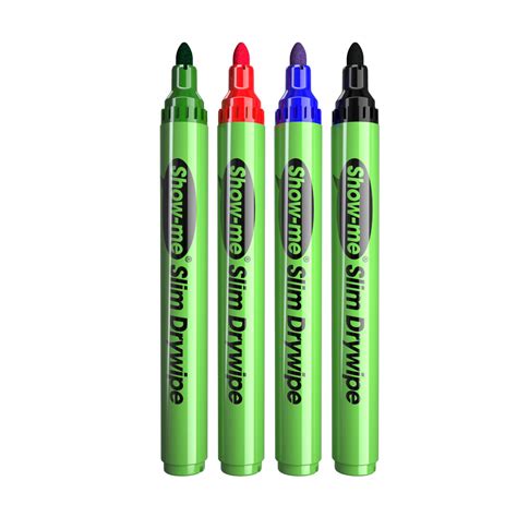 4 Assorted Colours Drywipe Pens, Medium Tip – Eastpoint Global Ltd