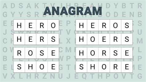 Anagram! - YouTube