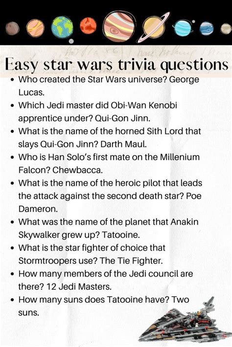 50+ Best Star wars trivia questions & answers - Kids n Clicks