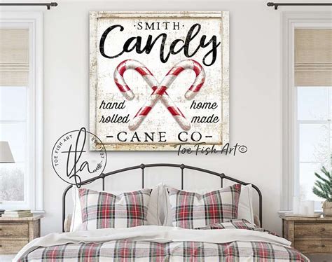 Candy Cane Co Personalized Sign - ToeFishArt